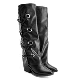 Ava Urban Leather Boots - Crestshoes