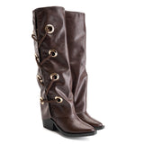 Ava Urban Leather Boots - Crestshoes