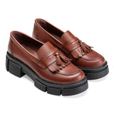 Beckett | Women Brogue Loafers Hazel - Crestshoes