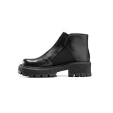 Bold Chunky Chelsea Boots - Black - Crestshoes
