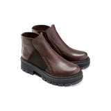 Bold Chunky Chelsea Boots - Brown - Crestshoes