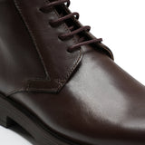 Brown Leather Cap - Toe Boot | Classic & Durable - Crestshoes