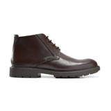 Brown Leather Cap - Toe Boot | Classic & Durable - Crestshoes