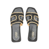 Chic Spark Slide - Black - Crestshoes