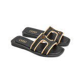 Chic Spark Slide - Black - Crestshoes