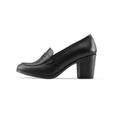 College Heel | Black - Crestshoes
