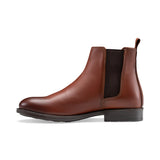 CREST™ Genuine Leather Chelsea Half Boot | Hazel - Crestshoes