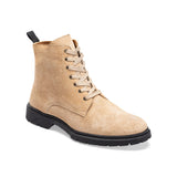 CREST™ Halfboot Plain Genuine Suede | Beige - Crestshoes