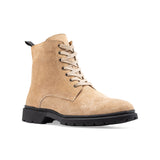 CREST™ Halfboot Plain Genuine Suede | Beige - Crestshoes