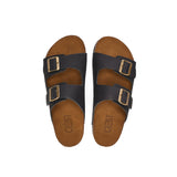 Duo Buckle Comfort - Black - Crestshoes