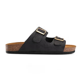 Duo Buckle Comfort - Black - Crestshoes