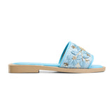 Easy Glam Slippers - Baby blue - Crestshoes