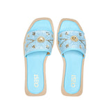 Easy Glam Slippers - Baby blue - Crestshoes