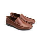 Essential Leather Loafers - Brown - Crestshoes