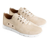 Lace - Up Snicker | Beige - Crestshoes