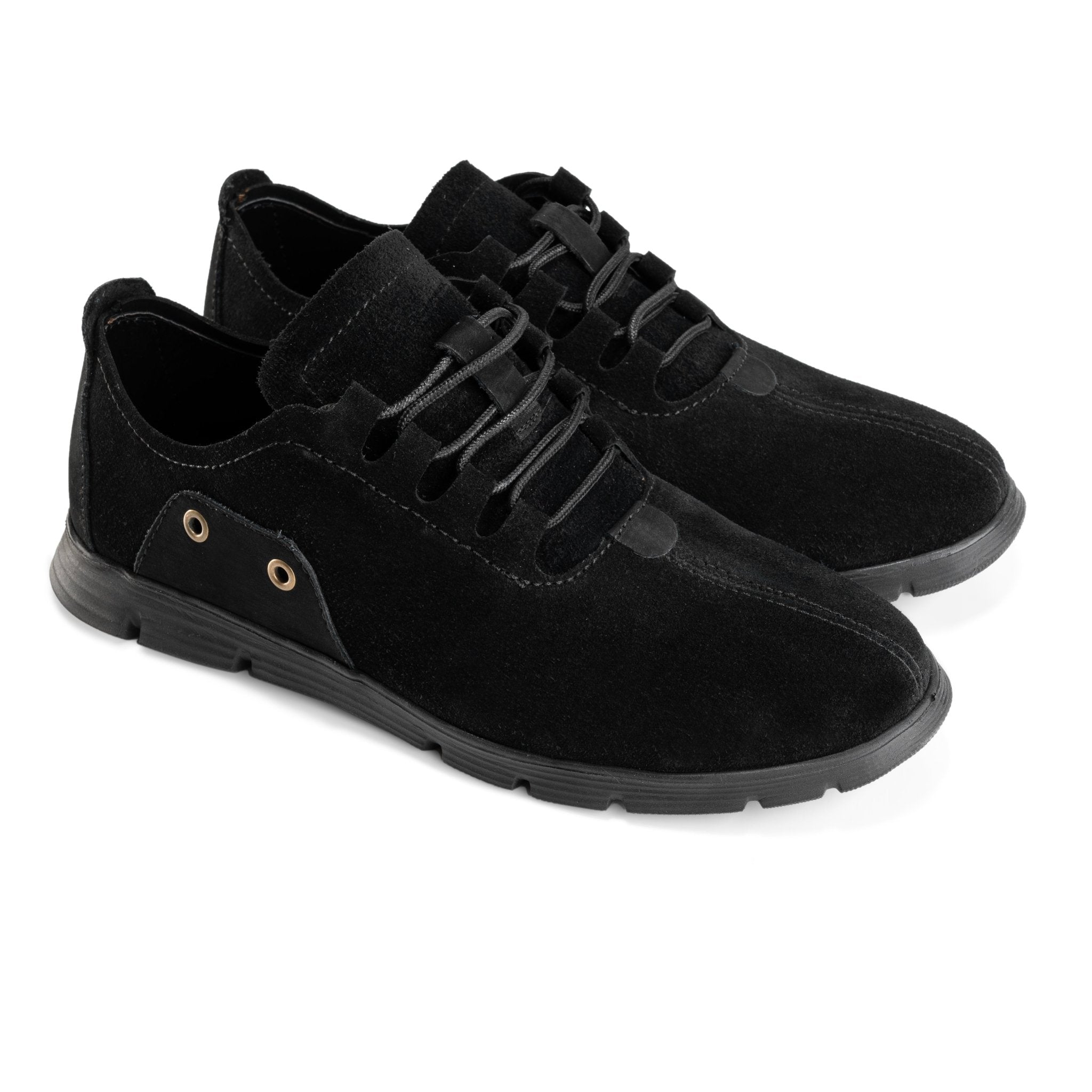 Lace - Up Snicker | Black - Crestshoes