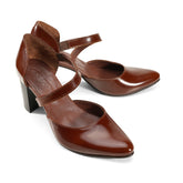 Midnight Chic Stilettos | Brown - Crestshoes