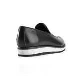 Modern Luxury Loafers - Black - Crestshoes