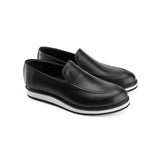 Modern Luxury Loafers - Black - Crestshoes