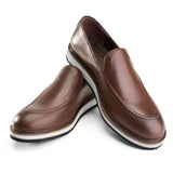 Modern Luxury Loafers - Brown - Crestshoes