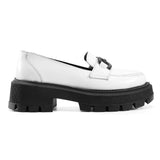 Monochrome Modernity Loafers - Crestshoes