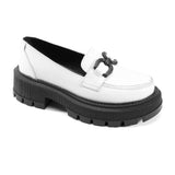 Monochrome Modernity Loafers - Crestshoes