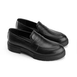 Sleek Comfort Loafers - Black - Crestshoes