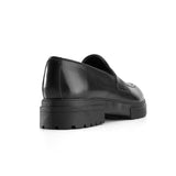Sleek Comfort Loafers - Black - Crestshoes