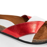 Stellar sandals | Red in white - Crestshoes