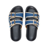 Sunny Vibes Slip - ons - Blue - Crestshoes
