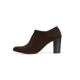 Vegabond | Plain Suede Leather Split Heels - Brown - Crestshoes