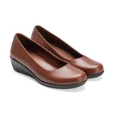 Women browen Leather Shoes - Crestshoes