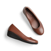 Women browen Leather Shoes - Crestshoes