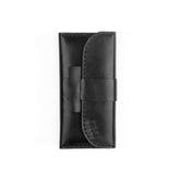 Black Genuine Leather cap Large Wallet - Crestshoes
