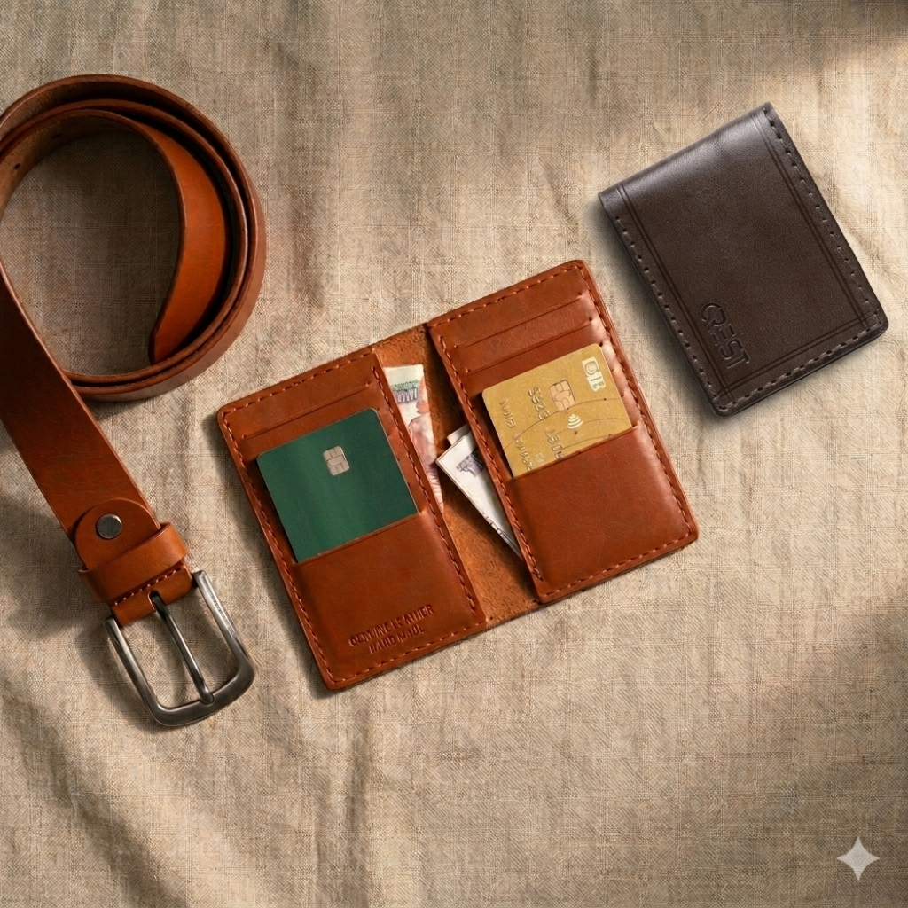 Belt, wallet, card holder.
