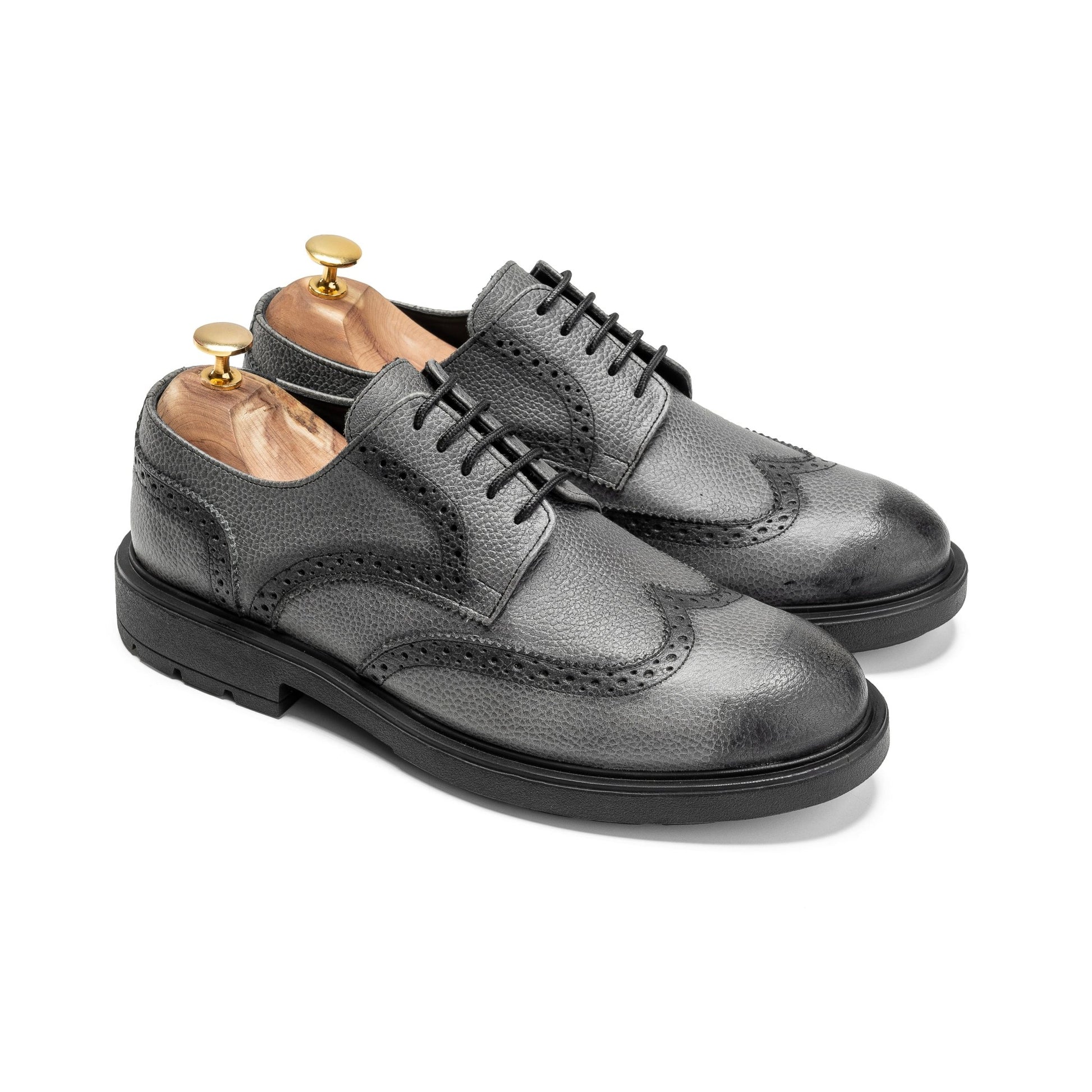 Apron Goodyear Derby - Gray - Crestshoes