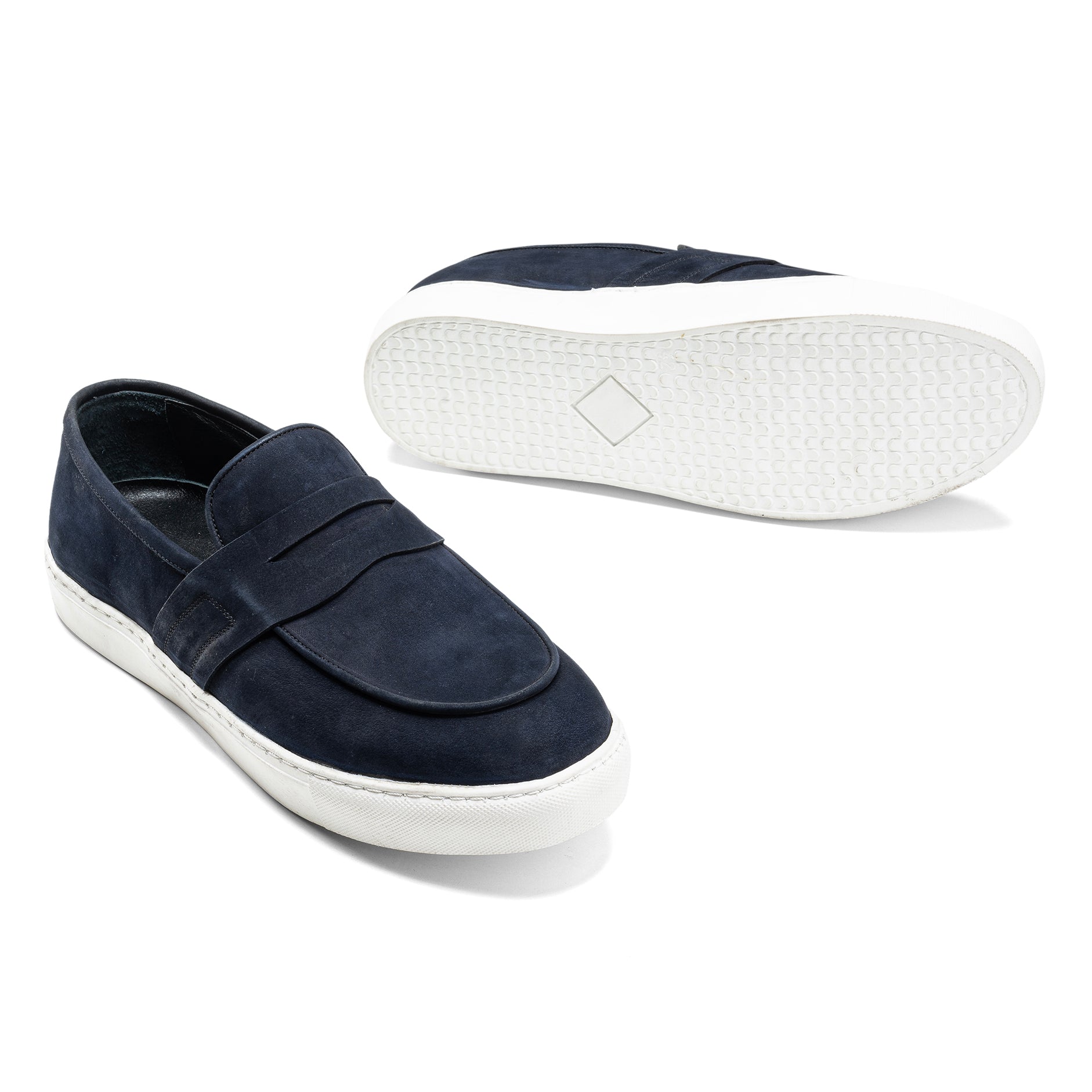 Blue Opulence Slip - Ons - Crestshoes