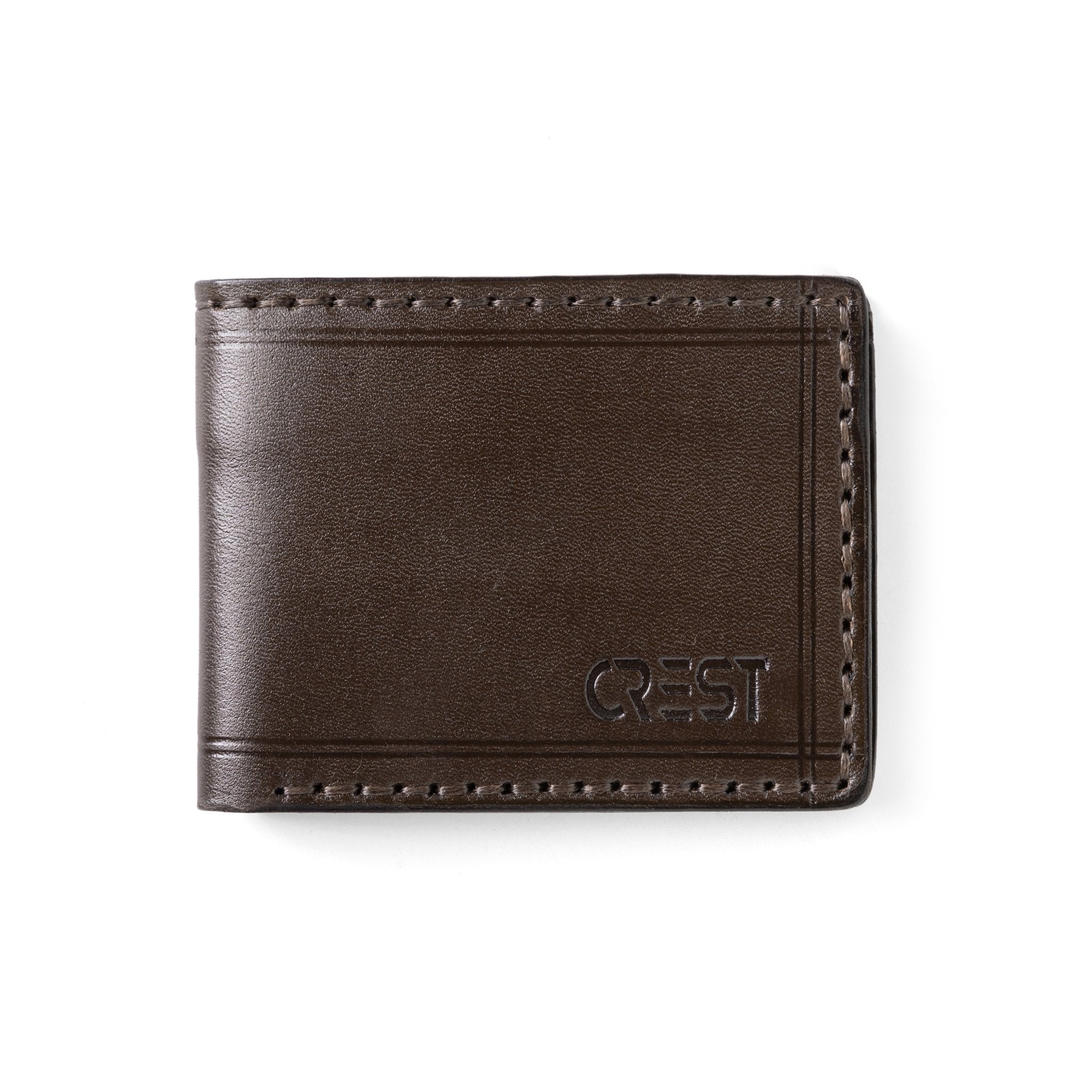 Brown Genuine Leather Wallet - Crestshoes