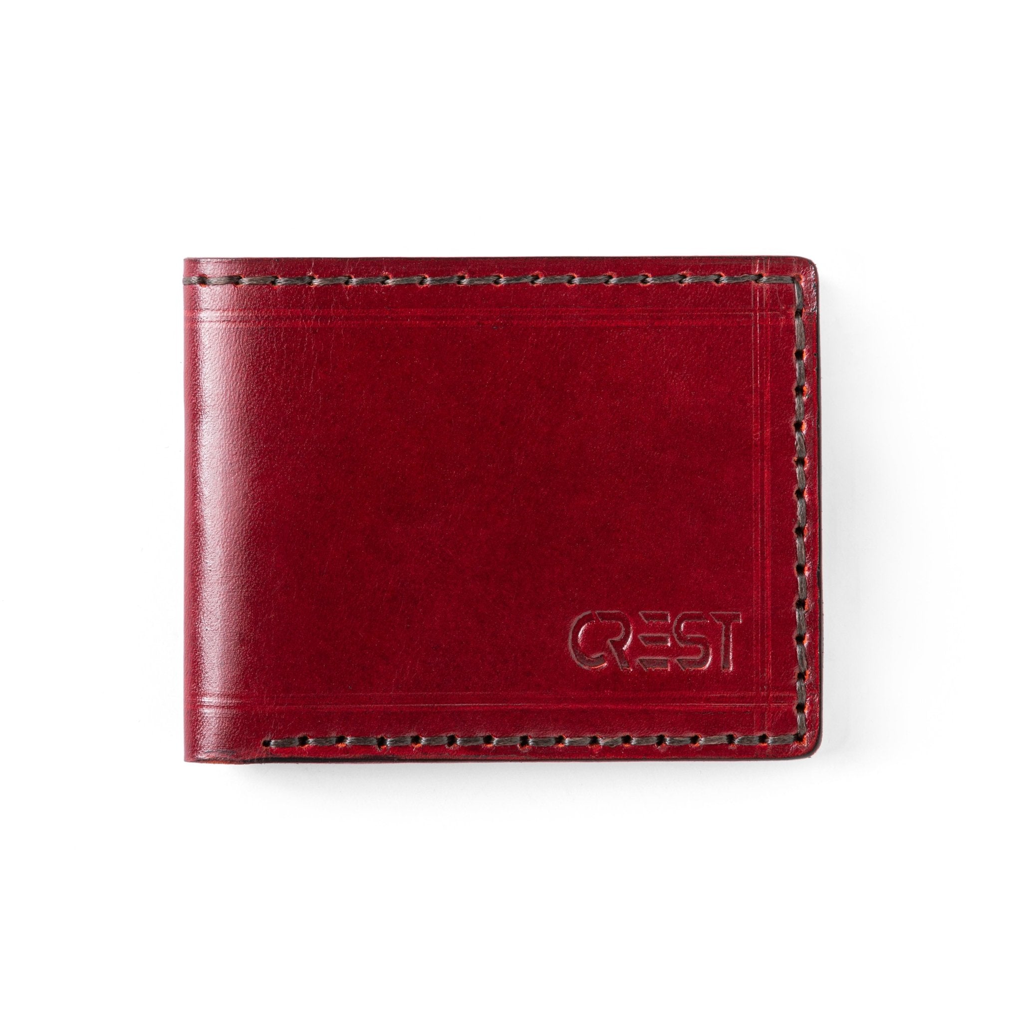 Burgundy Genuine Leather Wallet - Crestshoes