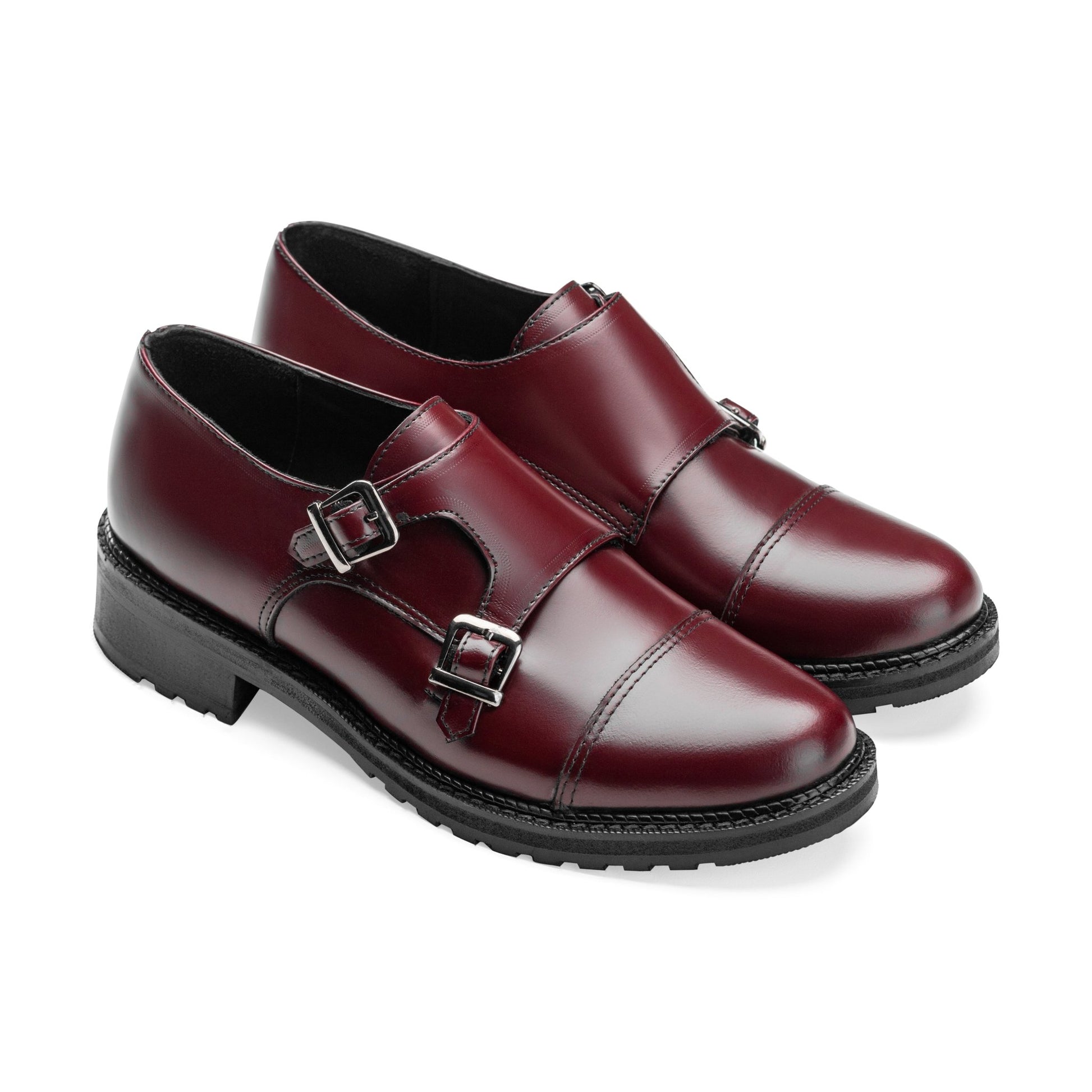 Canterbury | Women Cap Toe Double Monk - Crestshoes