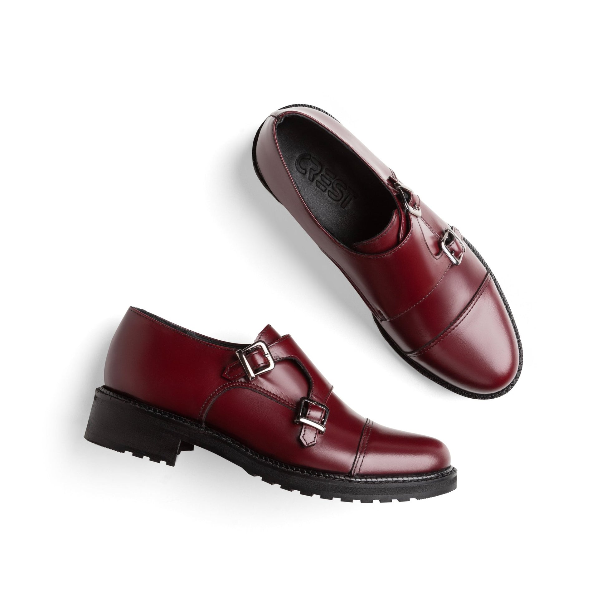 Canterbury | Women Cap Toe Double Monk - Crestshoes