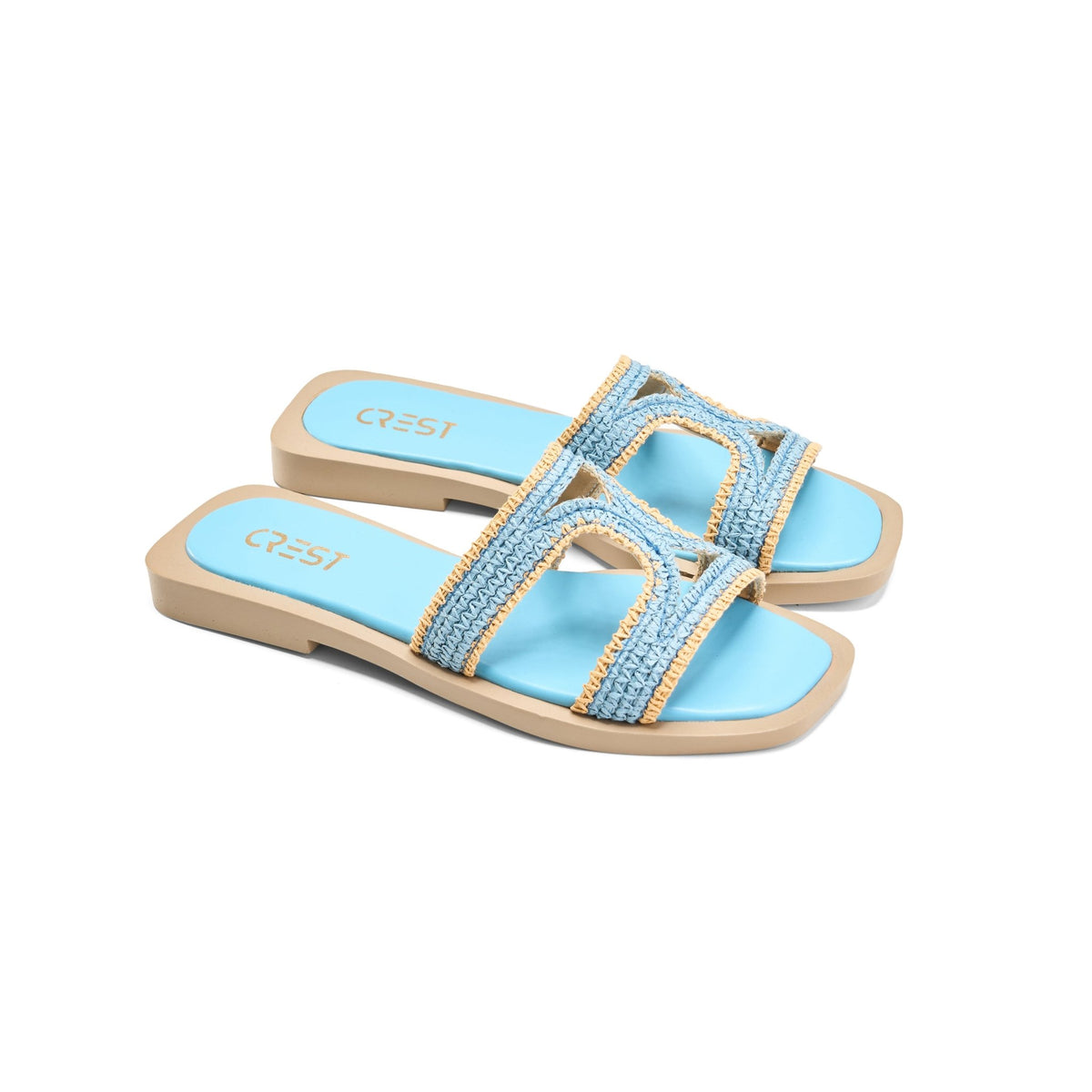 Chic Spark Slide - Baby blue - Crestshoes