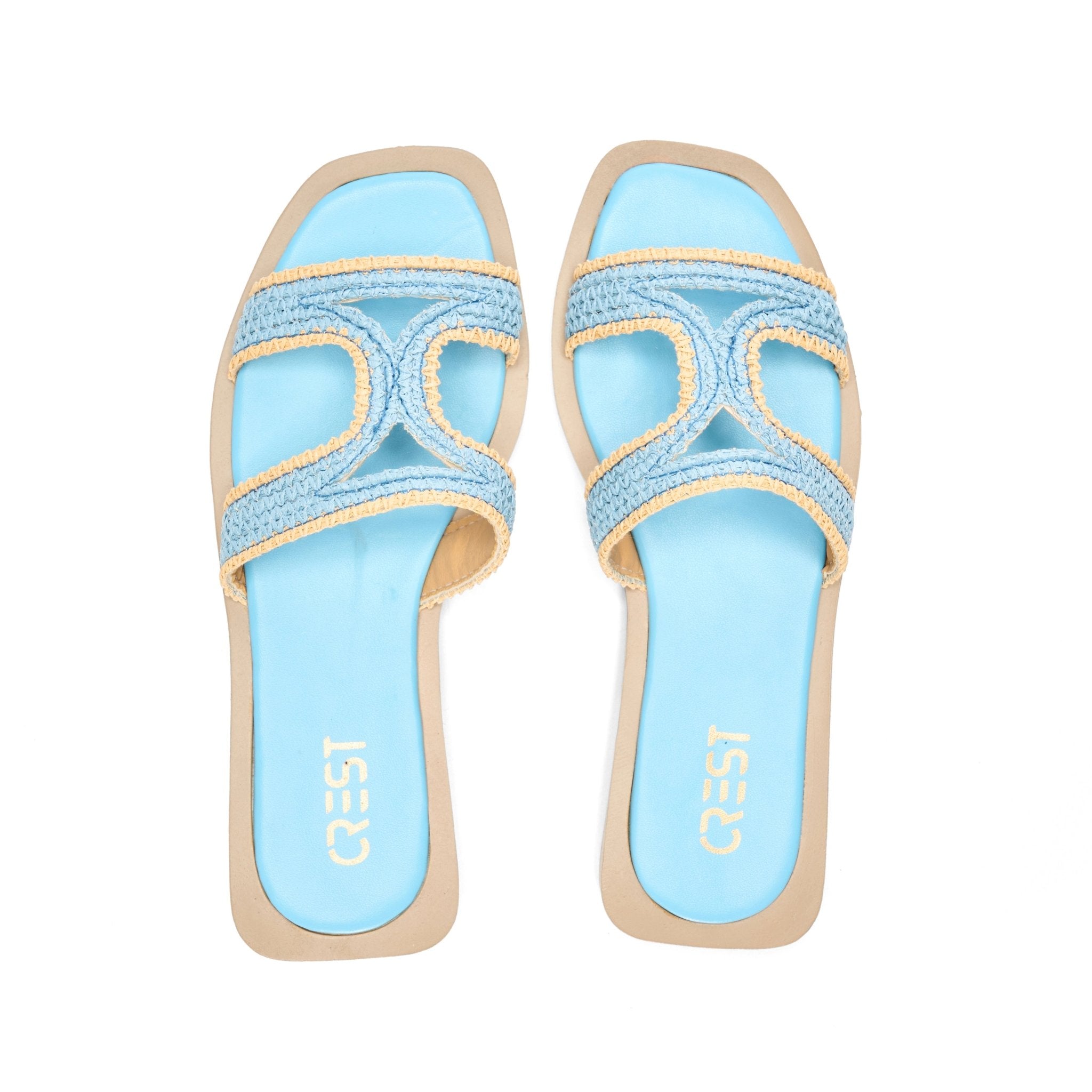Chic Spark Slide - Baby blue - Crestshoes