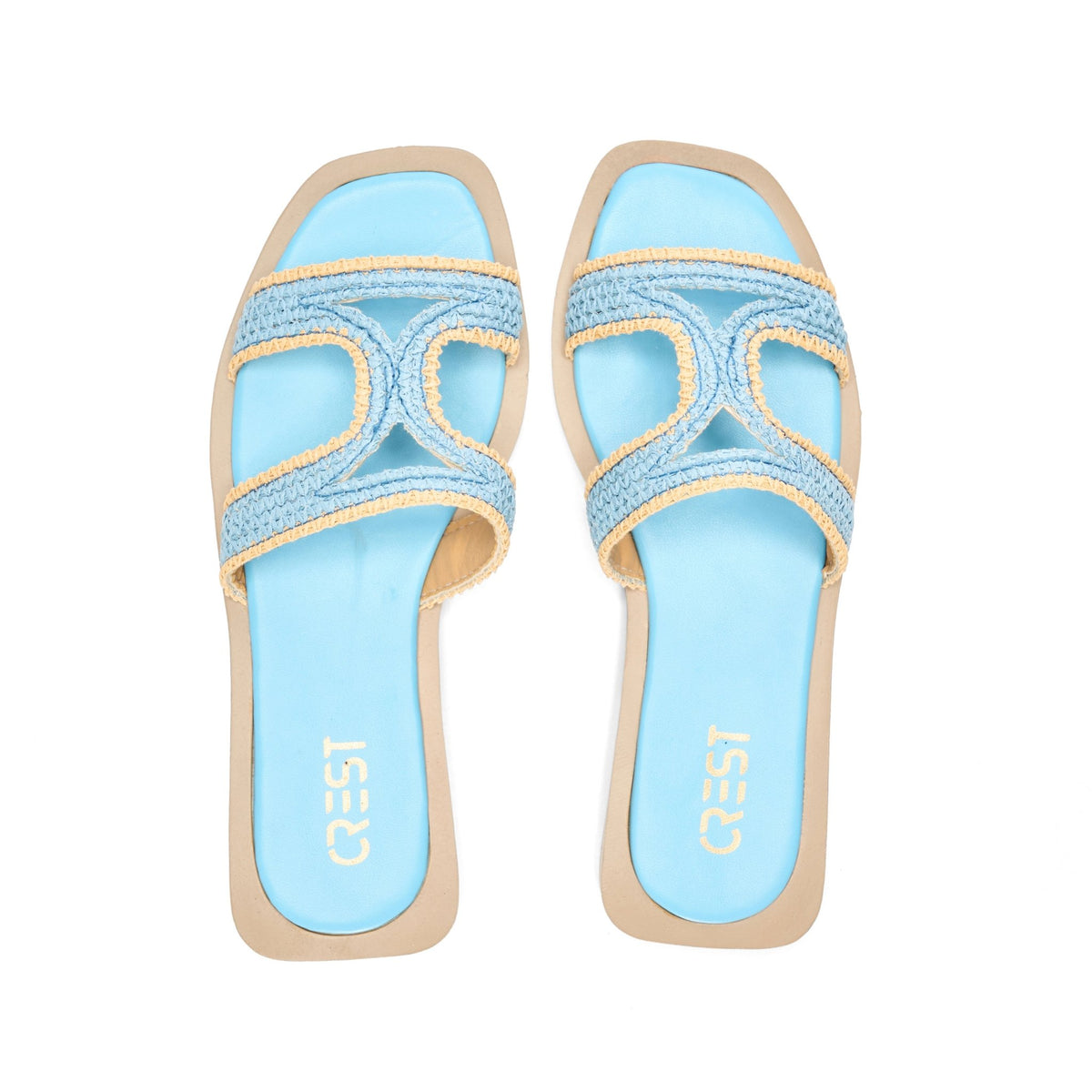 Chic Spark Slide - Baby blue - Crestshoes