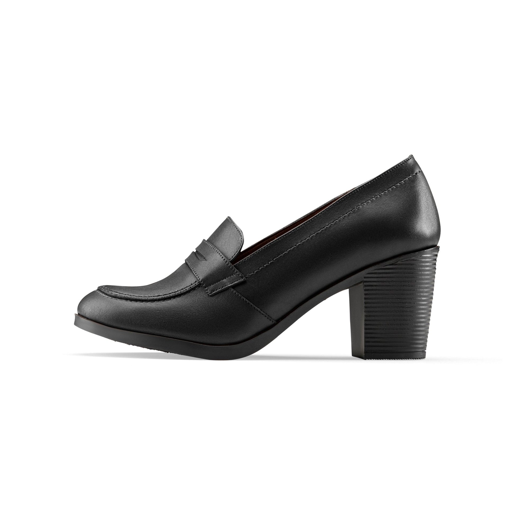 College Heel | Black - Crestshoes