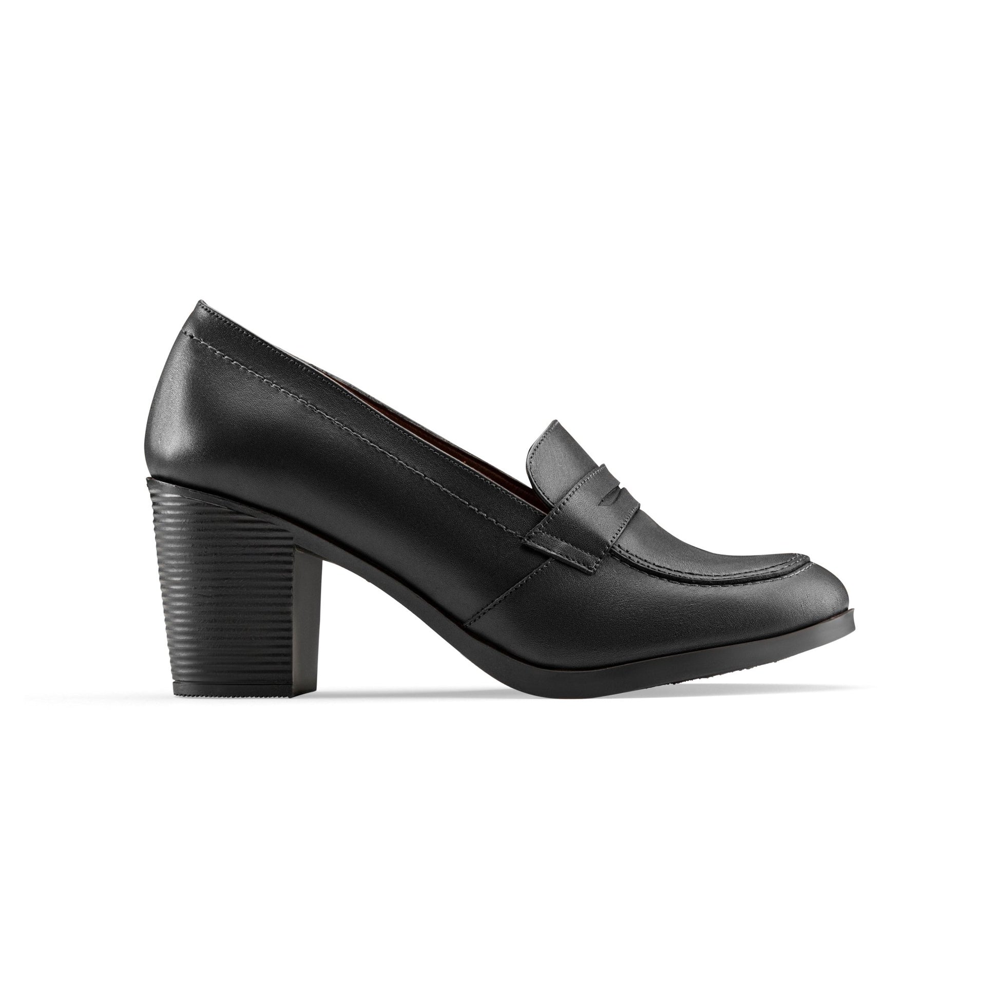 College Heel | Black - Crestshoes