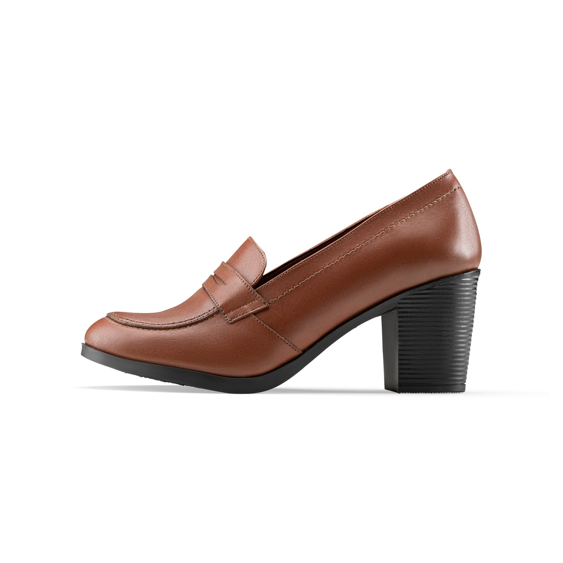 College Heel | Brown - Crestshoes