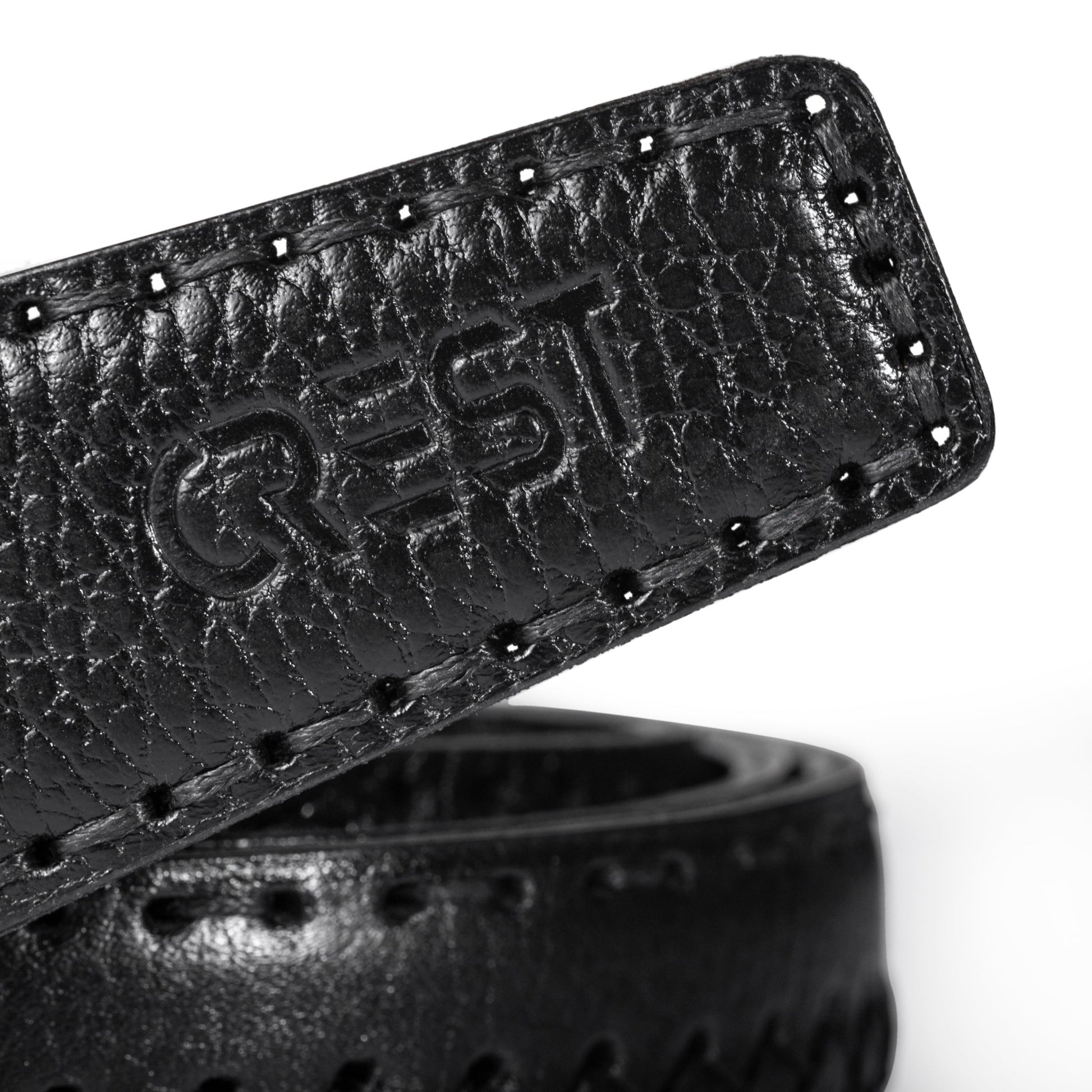 CREST™ Black crocodile Casual belt - Crestshoes