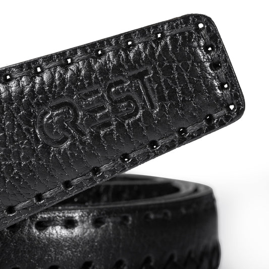 CREST™ Black crocodile Casual belt