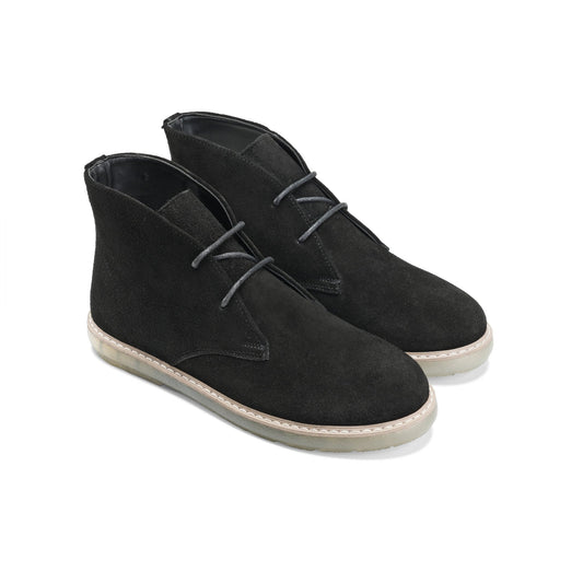 CREST™ Black Split Suede Chukka Boots Plain Toe